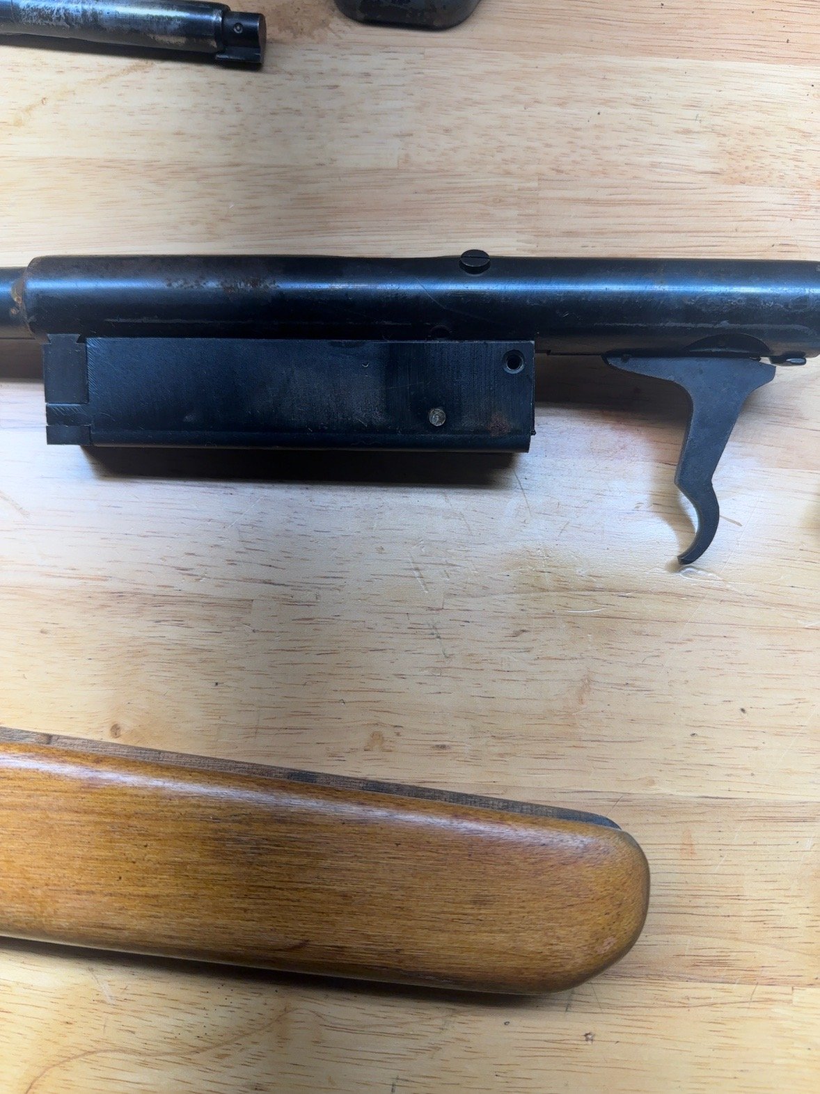 Receiver and trigger assembly of Stevens Model 59A